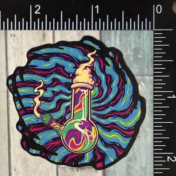 🌀10/$10🌀 Psychedelic 420 Reusable Waterproof Vinyl Sticker Decal - Picture 1 of 1